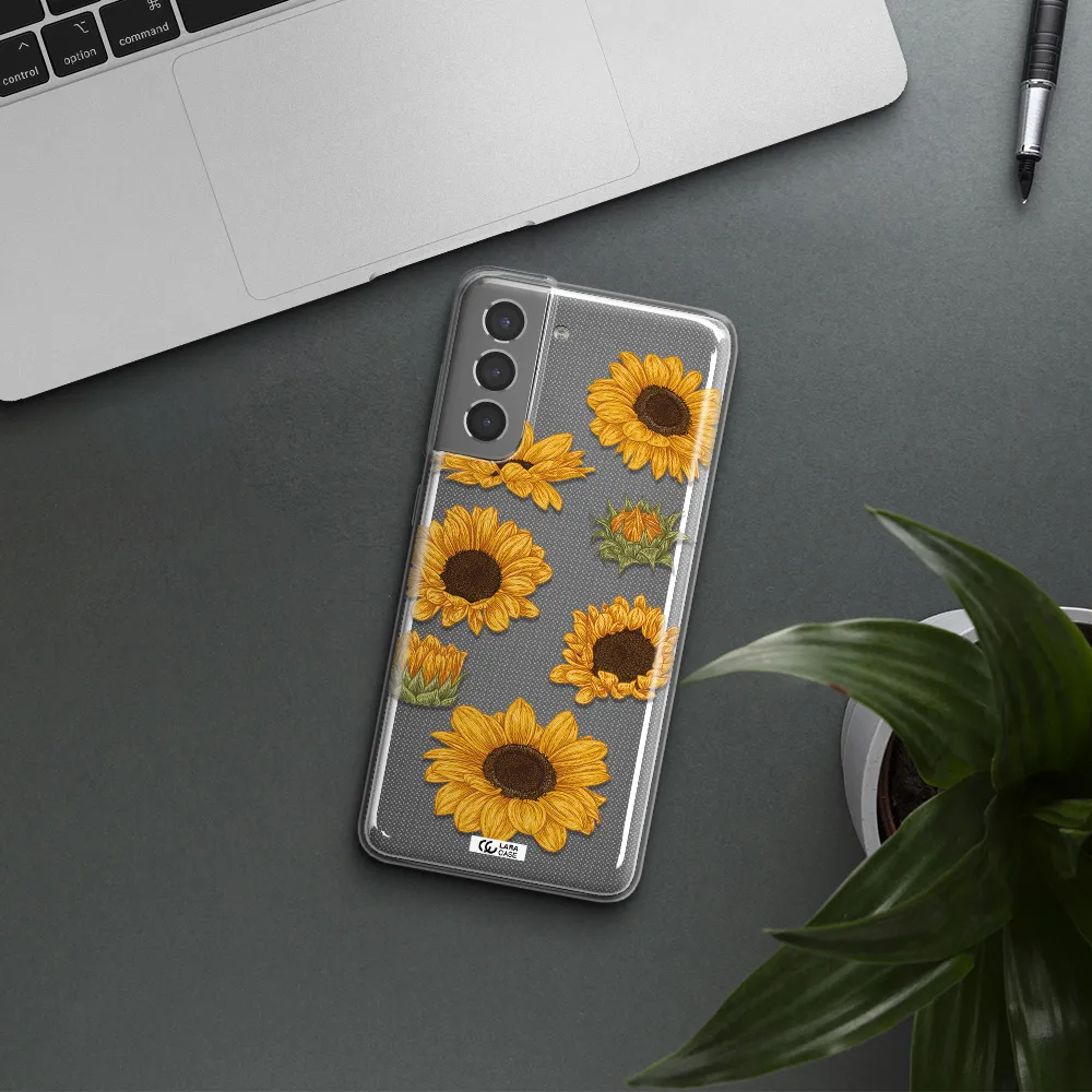 Sunflower Samsung S21 Clear TPU Case