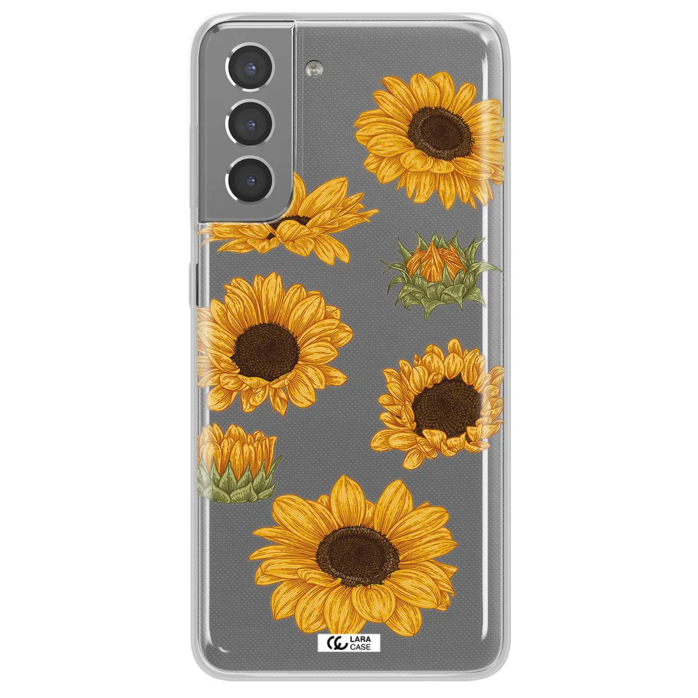 Sunflower Samsung S21 Plus Clear TPU Case
