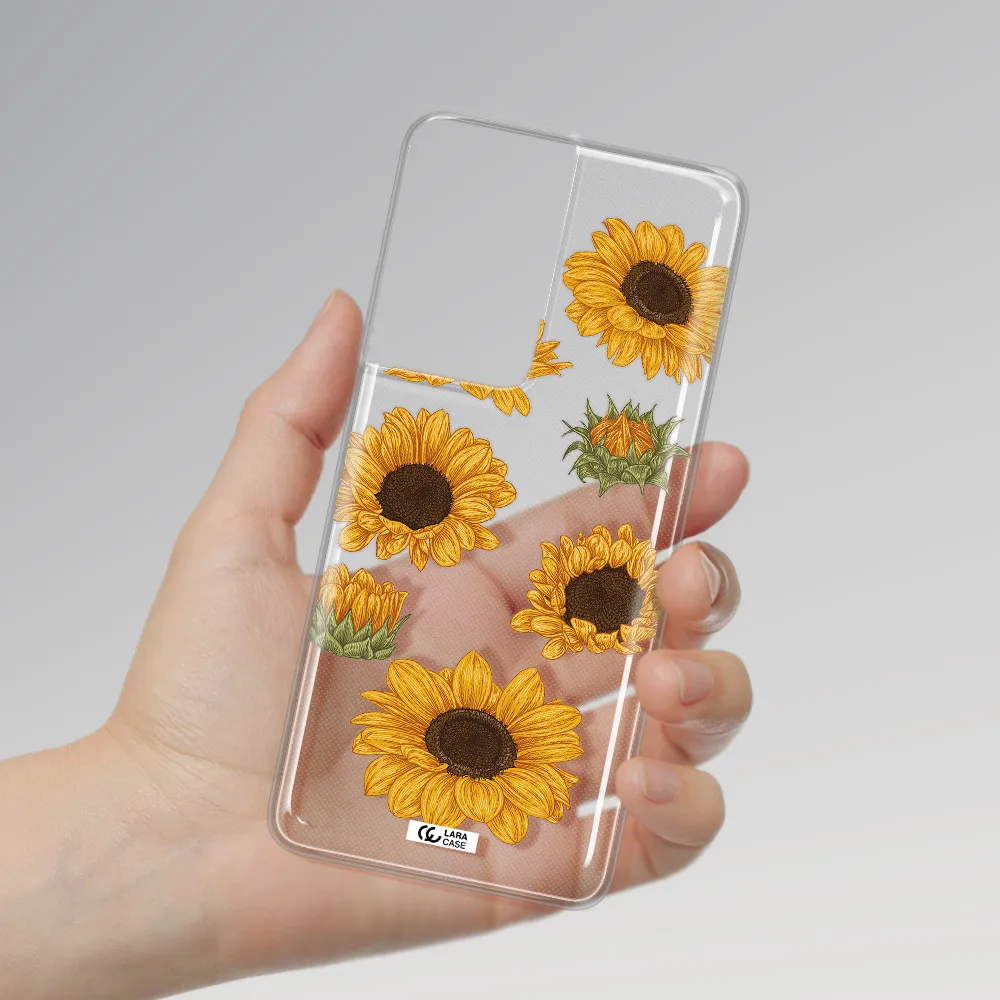 Sunflower Samsung S21 Ultra Clear TPU Case