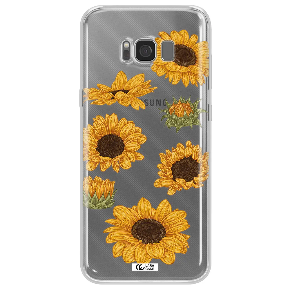 Sunflower Samsung S8 Clear TPU Case