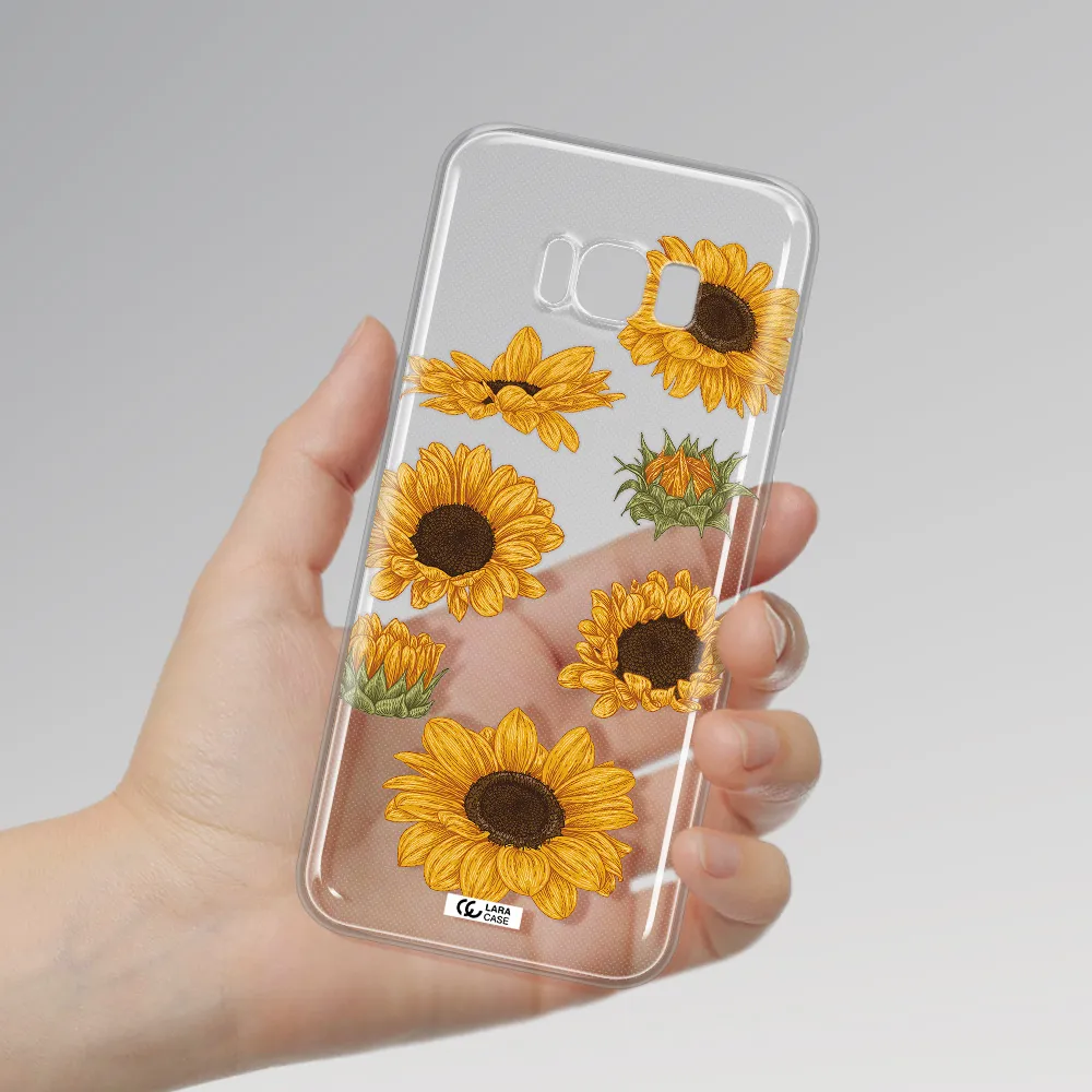 Sunflower Samsung S8 Clear TPU Case