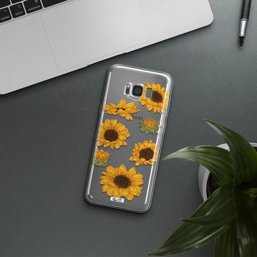 Sunflower Samsung S8 Clear TPU Case