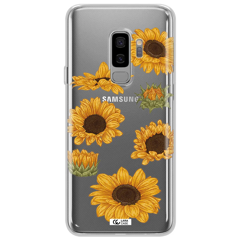 Sunflower Samsung S9 Plus Clear TPU Case