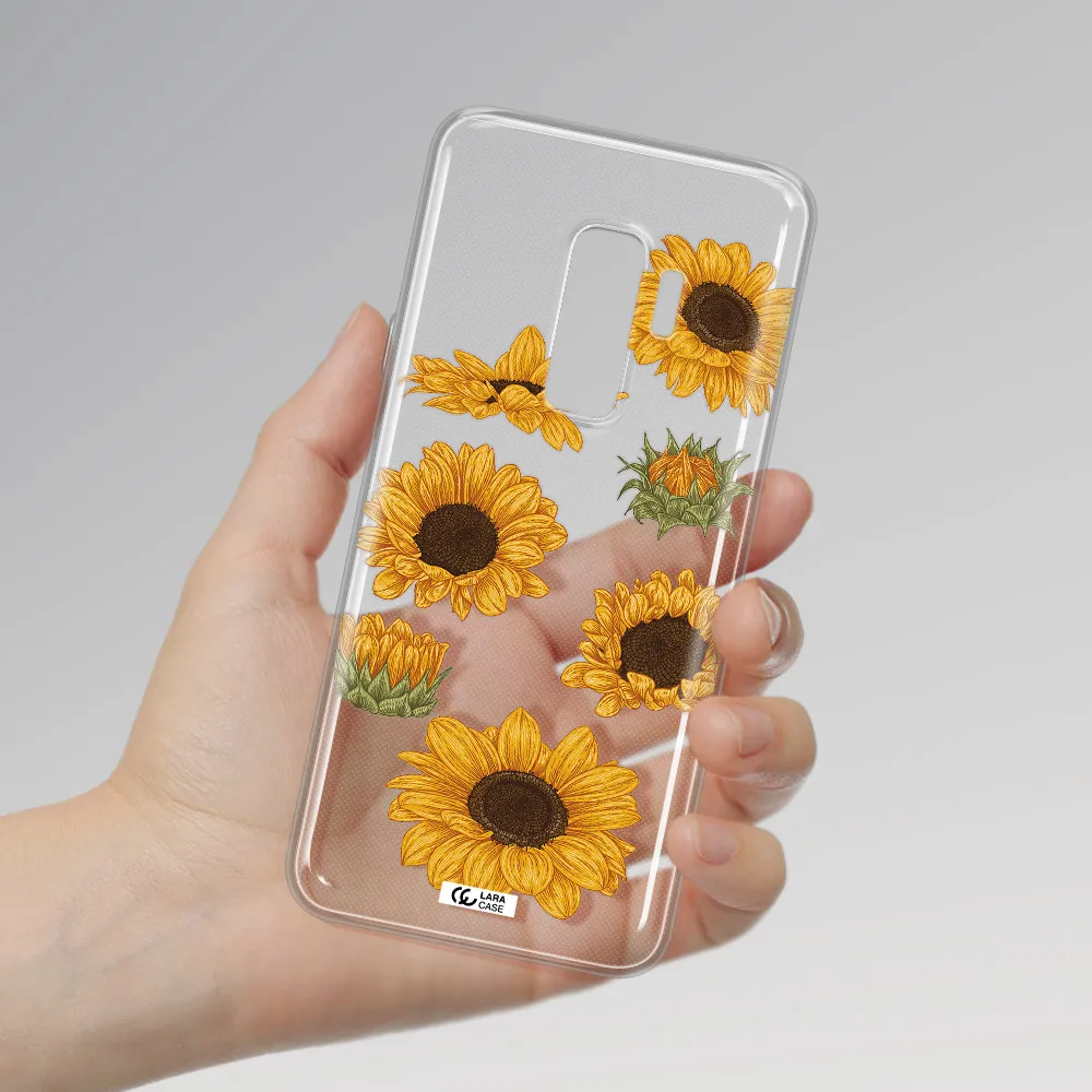 Sunflower Samsung S9 Plus Clear TPU Case