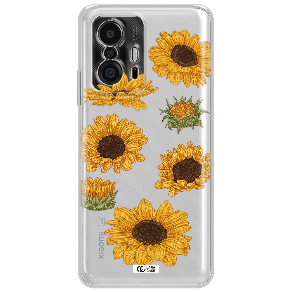 Sunflower Xiaomi 11T Clear Tpu Case