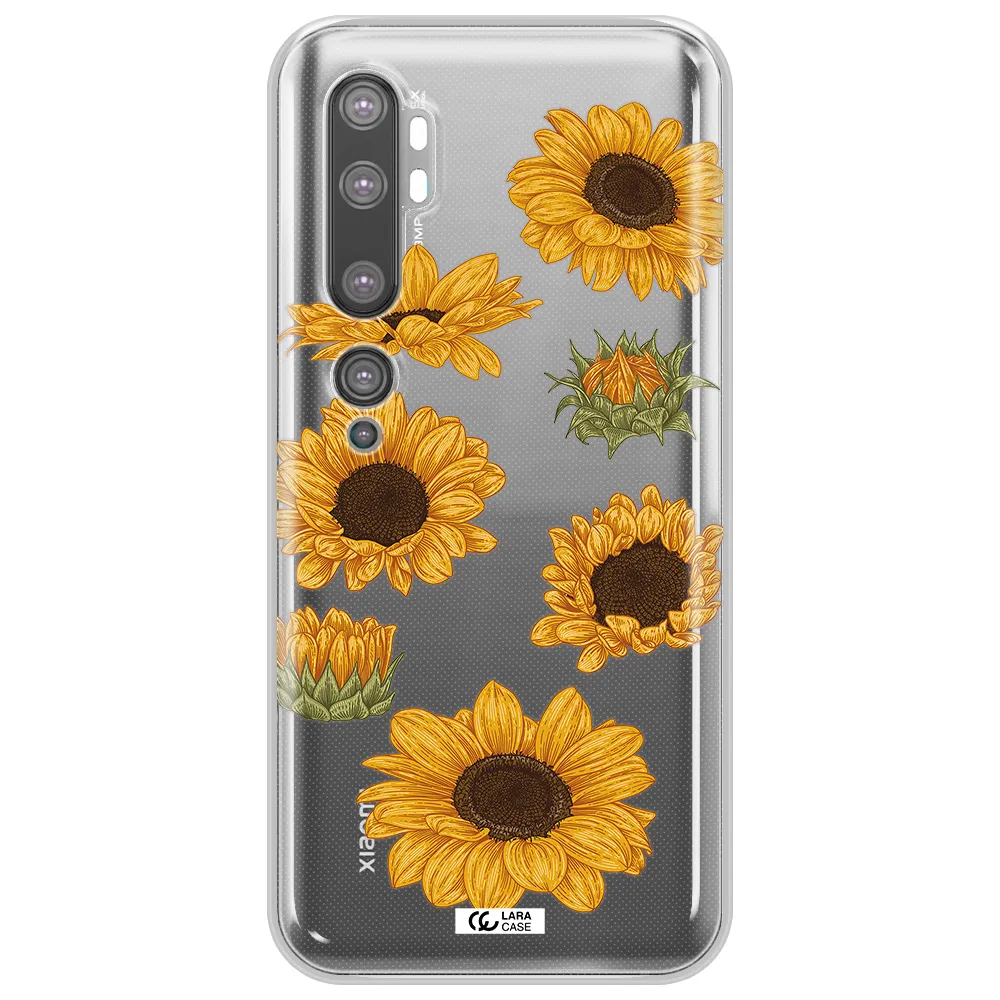 Sunflower Xiaomi Mi Note 10 Clear TPU Case