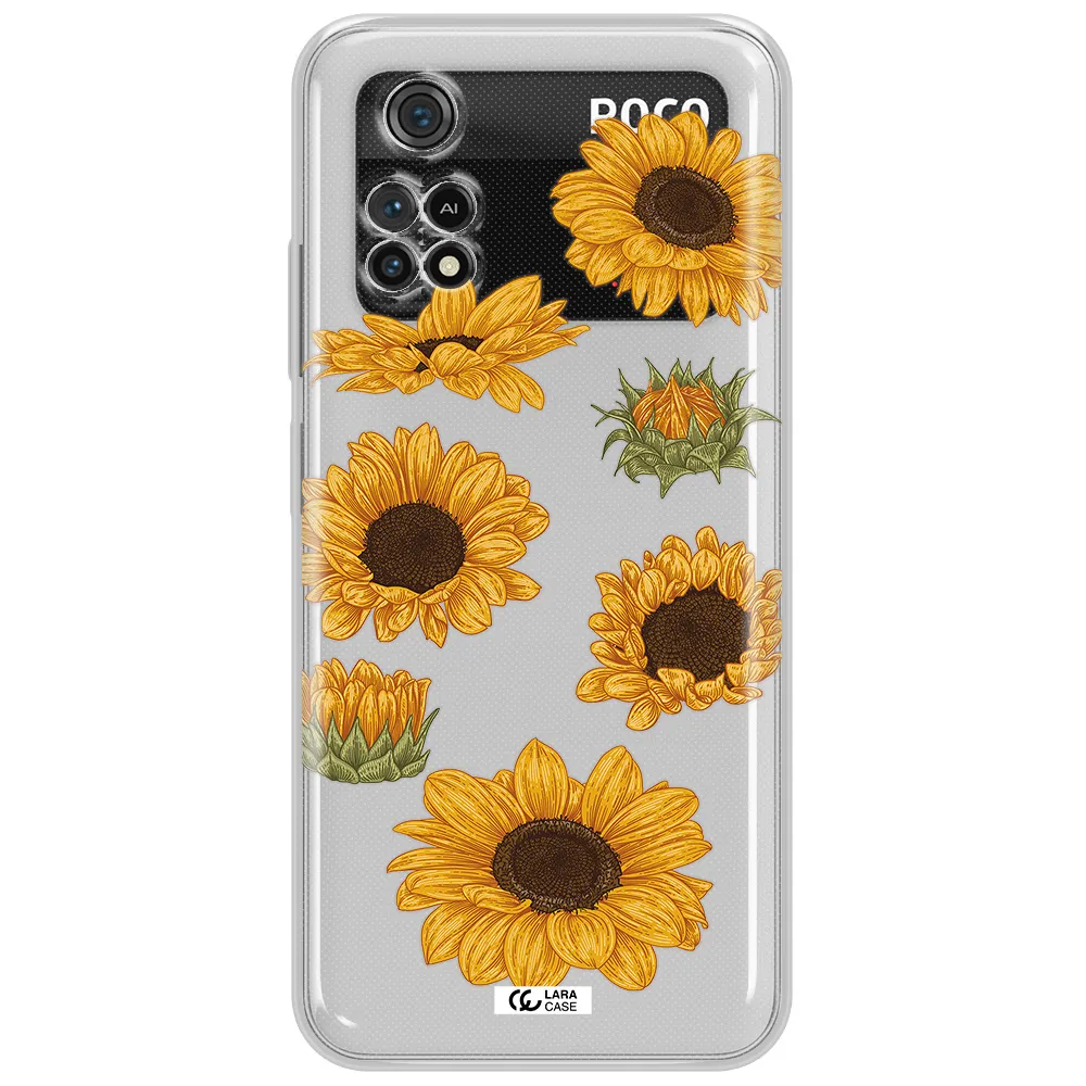Sunflower Xiaomi Poco M4 Pro 4G Clear Tpu Case