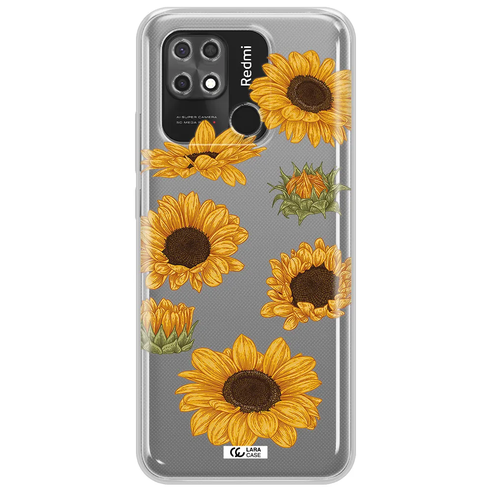 Sunflower Xiaomi Redmi 10C Clear TPU Case