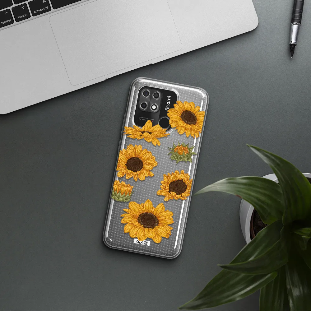 Sunflower Xiaomi Redmi 10C Clear TPU Case