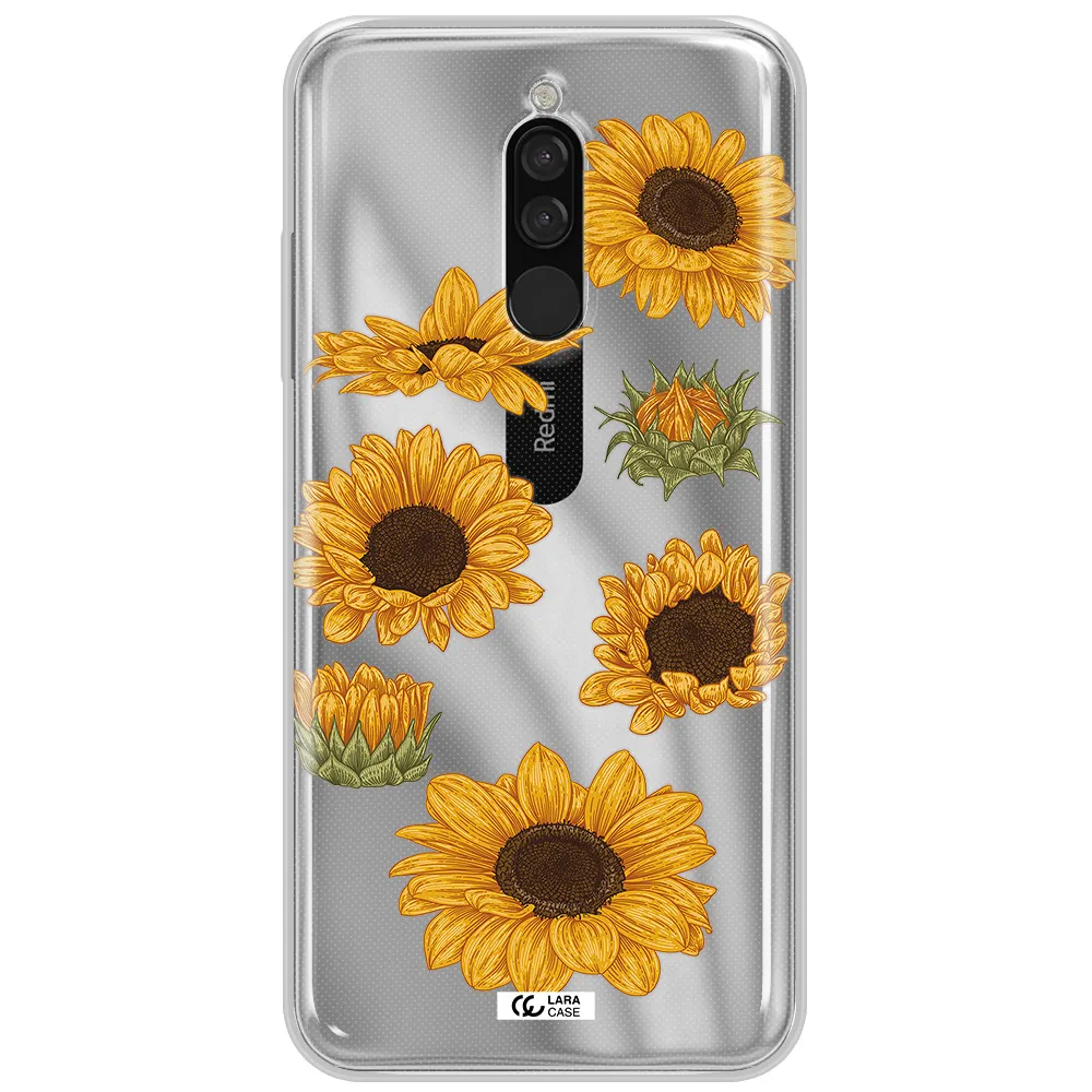 Sunflower Xiaomi Redmi 8 Clear Tpu Case