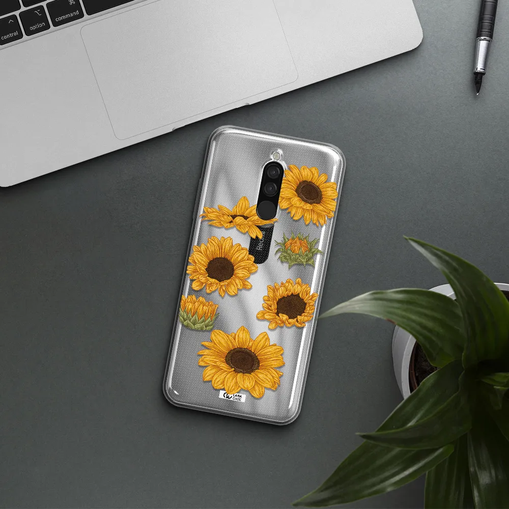 Sunflower Xiaomi Redmi 8 Clear Tpu Case