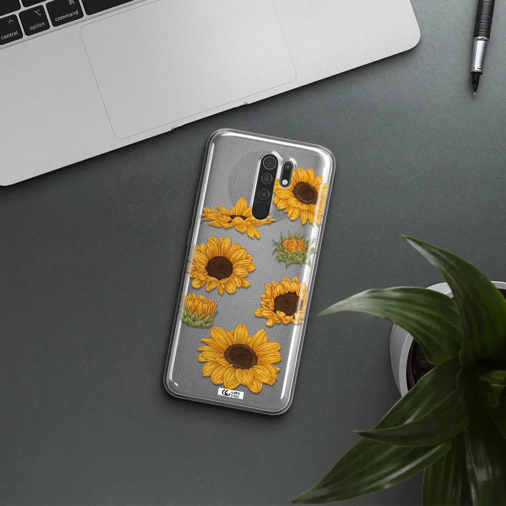 Sunflower Xiaomi Redmi 9 Clear TPU Case
