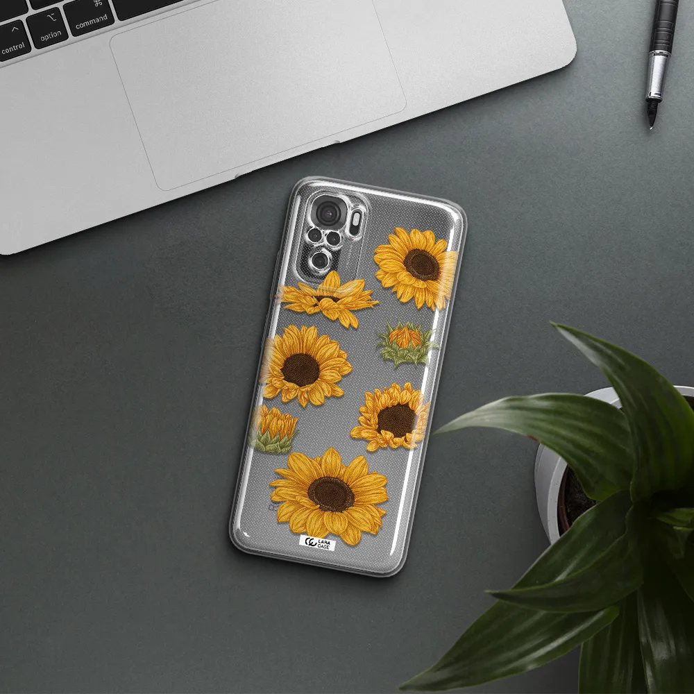 Sunflower Xiaomi Redmi Note 10S Clear Tpu Case