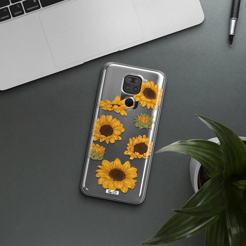 Sunflower Xiaomi Redmi Note 9 Clear TPU Case