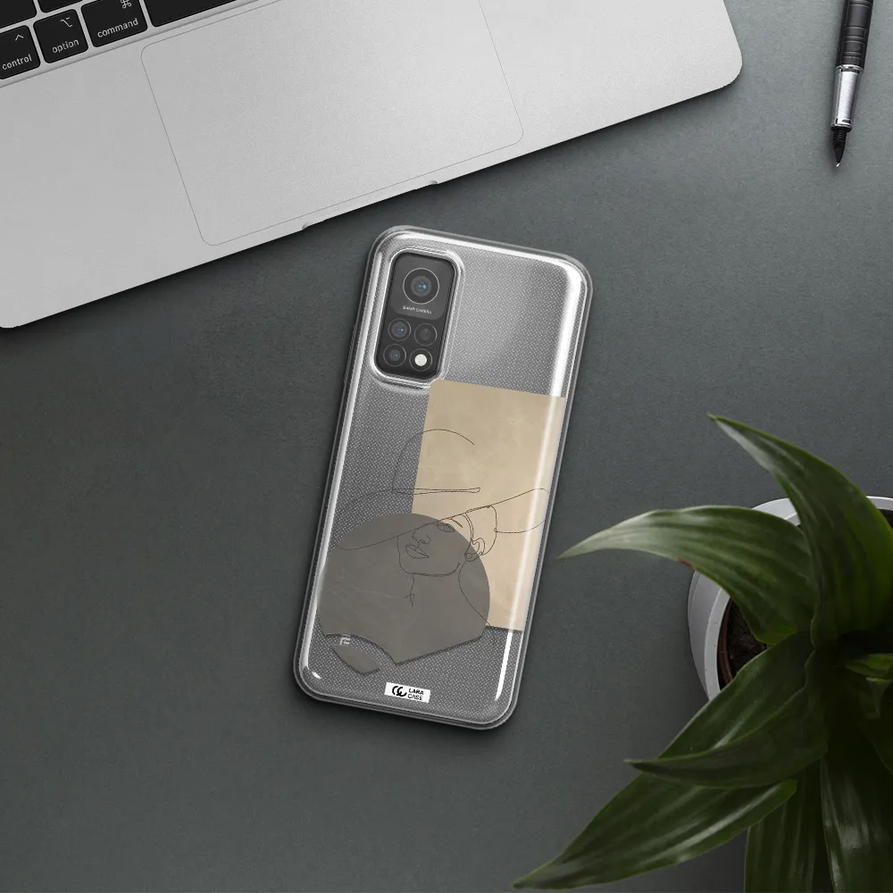 The Lady In The Hat Line Art Xiaomi Mi 10 T Pro Clear TPU Case