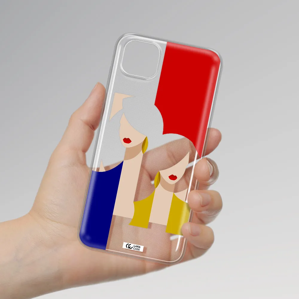 Abstract Two Female Portrait Huawei Honor 9S Clear TPU Case