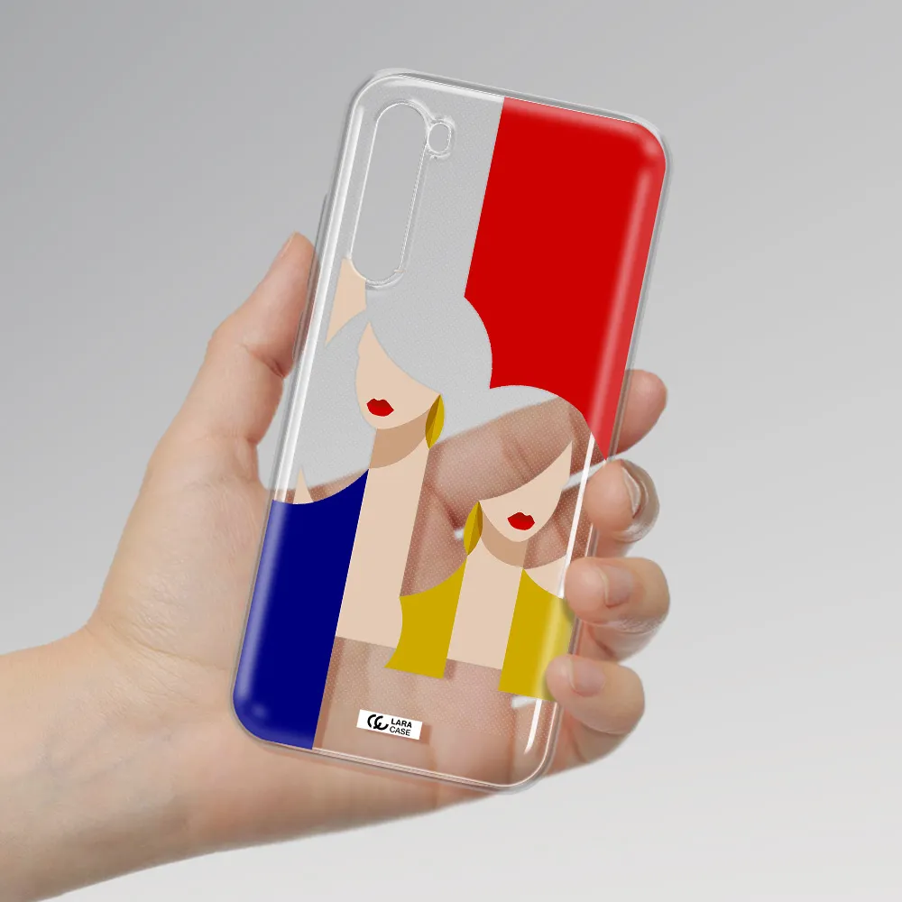 Abstract Two Female Portrait Xiaomi Redmi Note 8T Clear Tpu Case