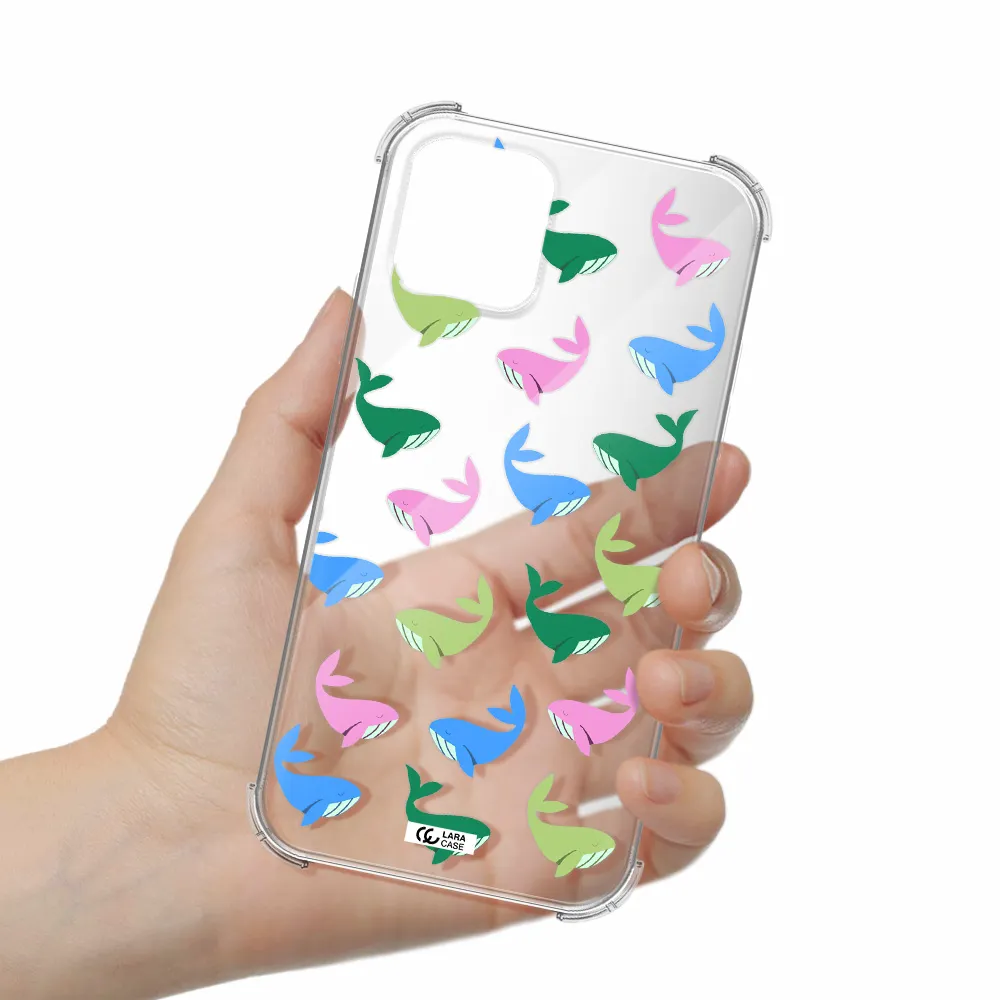 Colorful Whales Apple iPhone 11 pro max Clear PC Case
