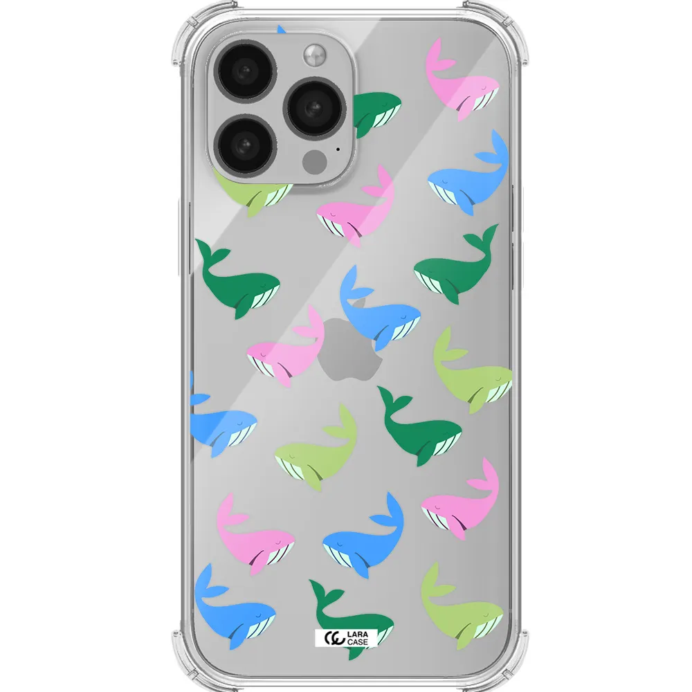 Colorful Whales Apple iPhone 13 Pro Max Clear PC Case