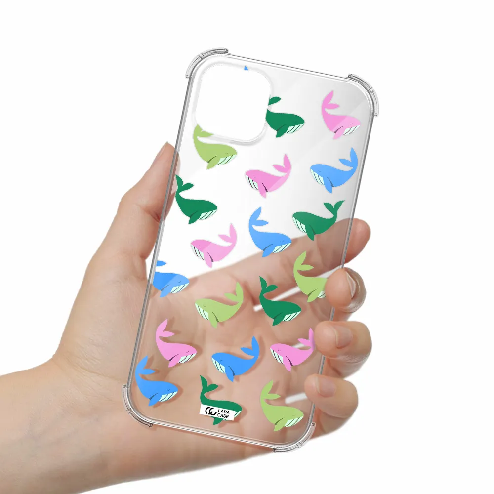 Colorful Whales Apple iPhone 14 Clear PC Case