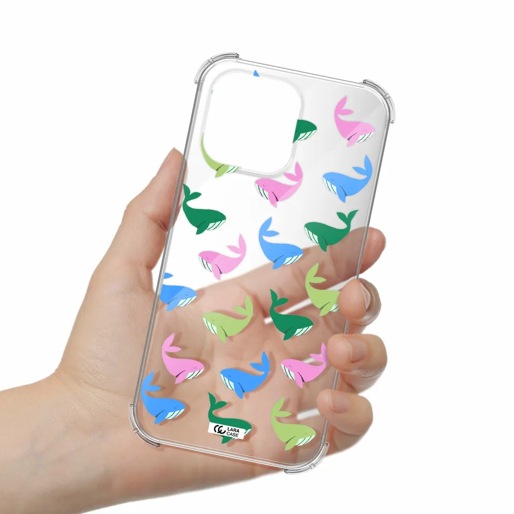 Colorful Whales Apple iPhone 14 pro Clear PC Case