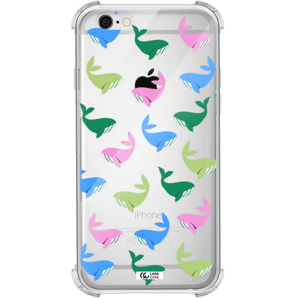 Colorful Whales Apple iPhone 6 Clear PC Case