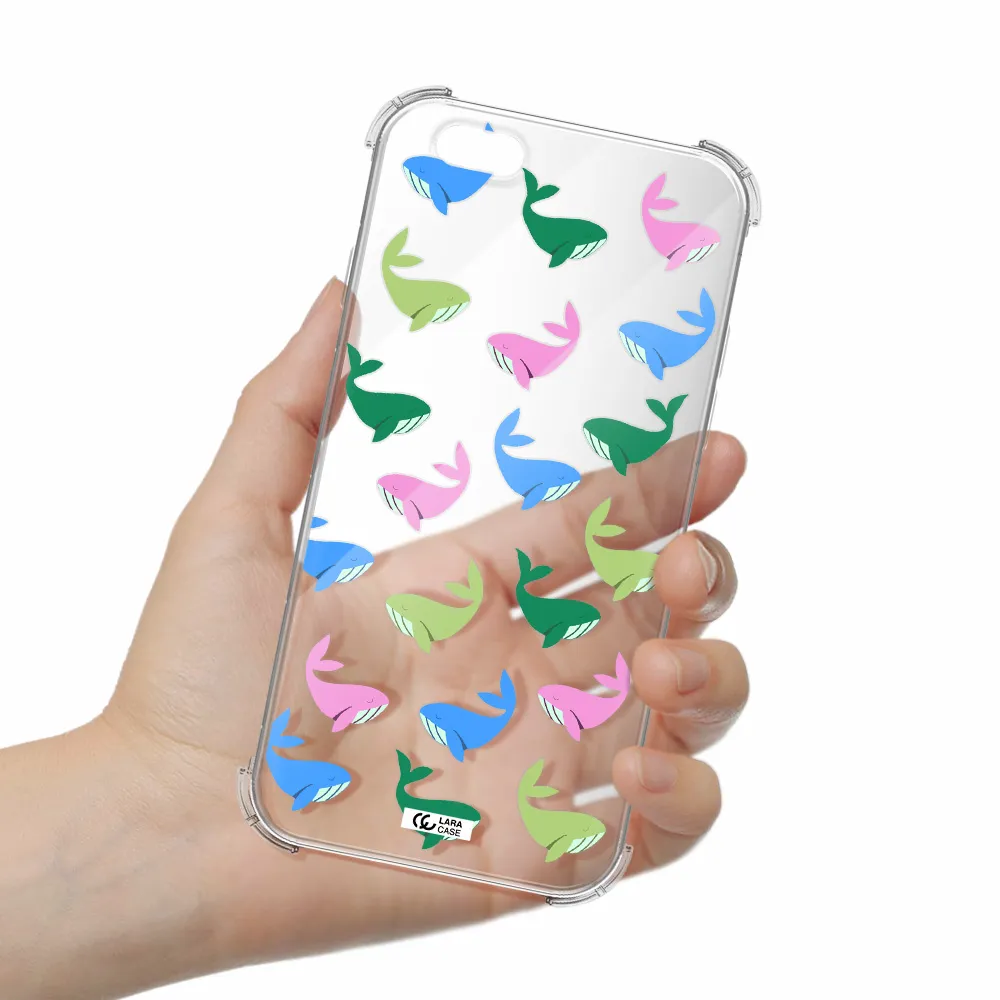 Colorful Whales Apple iPhone 6 Clear PC Case