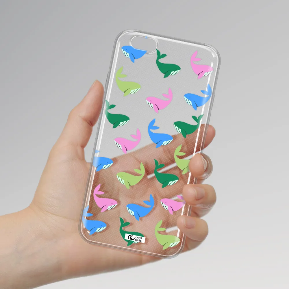 Colorful Whales Apple iPhone 6 Clear TPU Case