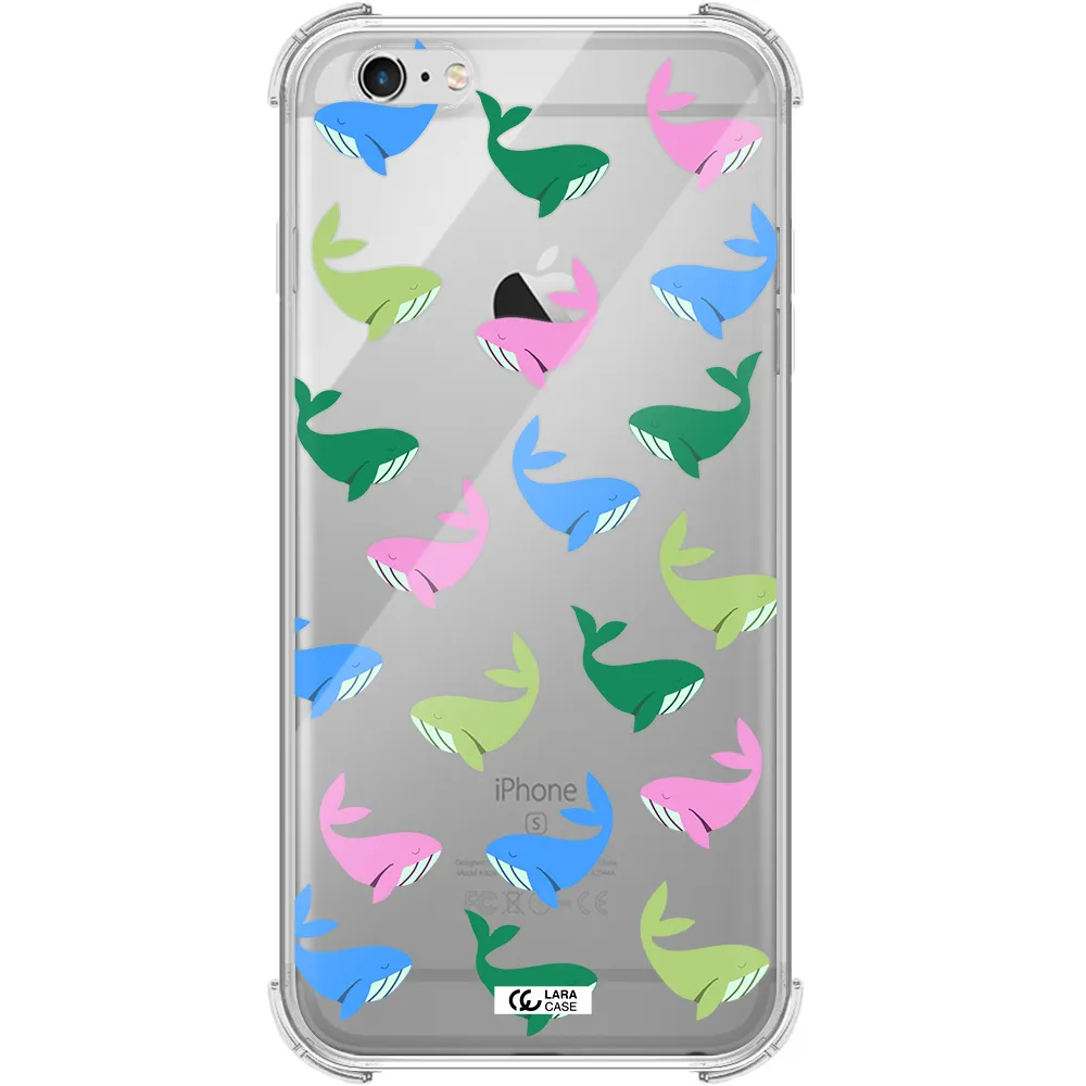 Colorful Whales Apple iPhone 6 plus Clear PC Case