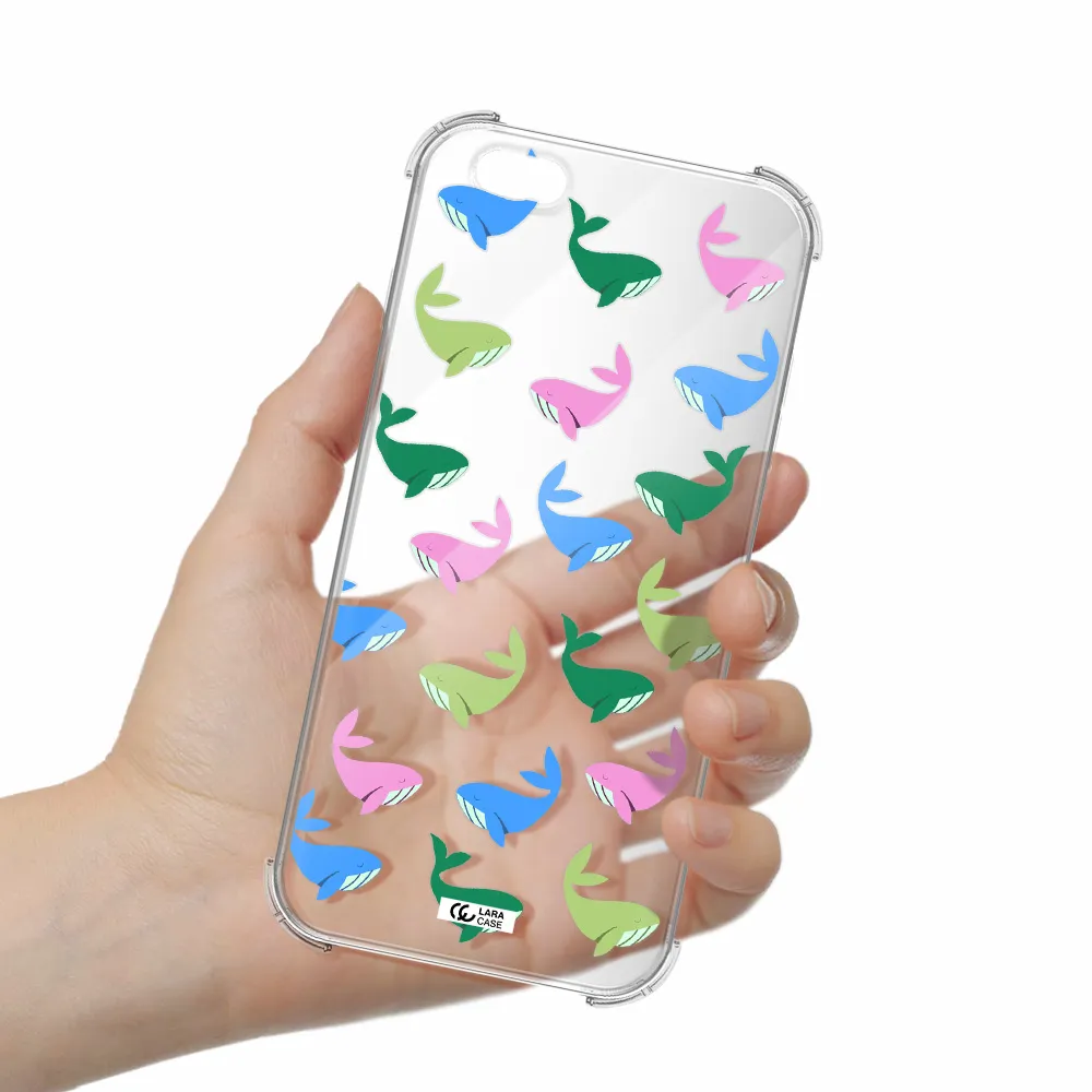 Colorful Whales Apple iPhone 6 s plus Clear PC Case