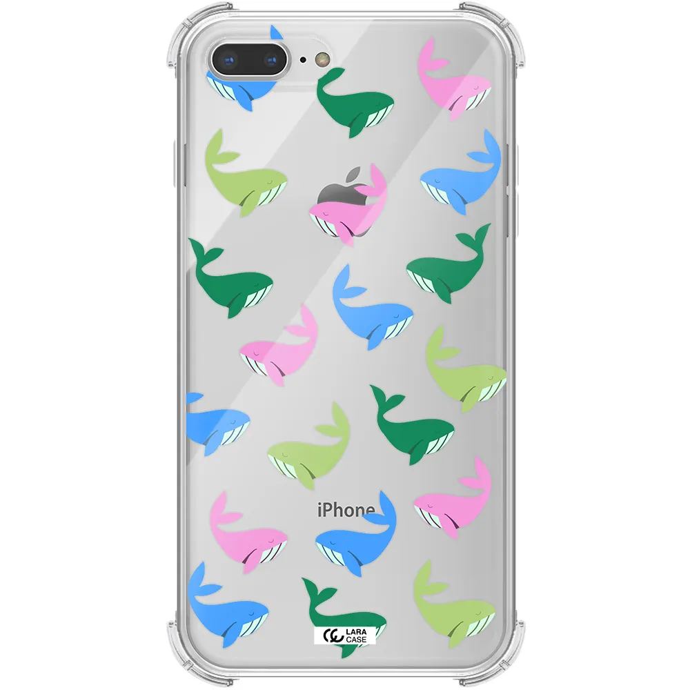 Colorful Whales Apple iPhone 7 plus Clear PC Case