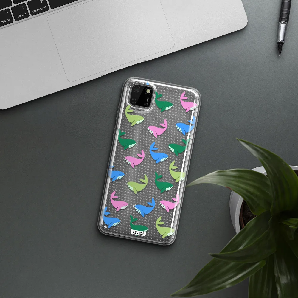 Colorful Whales Huawei Honor 9S Clear TPU Case
