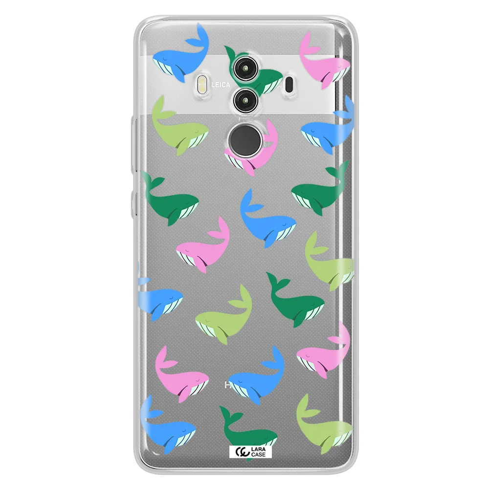 Colorful Whales Huawei Mate 10 Clear TPU Case