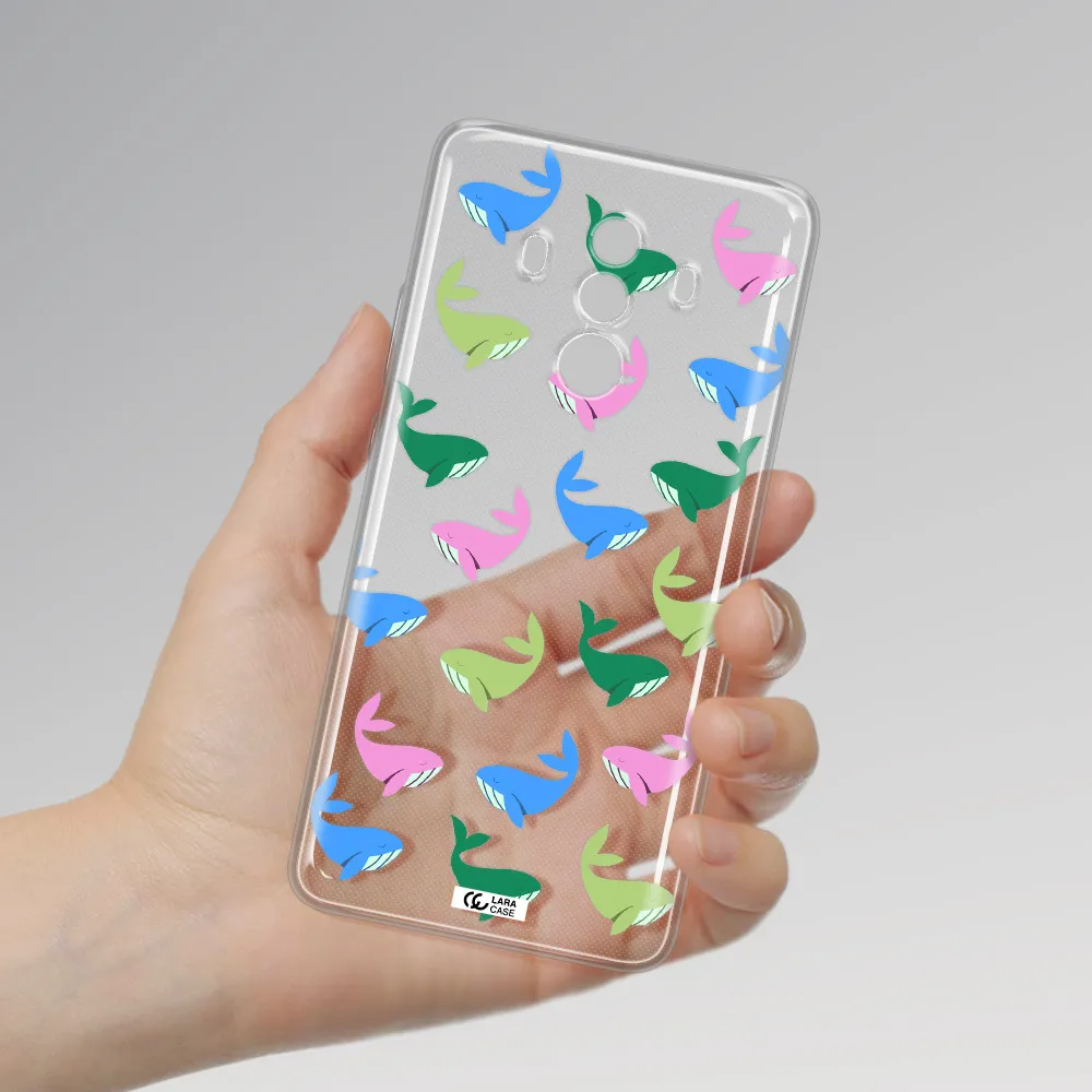 Colorful Whales Huawei Mate 10 Clear TPU Case
