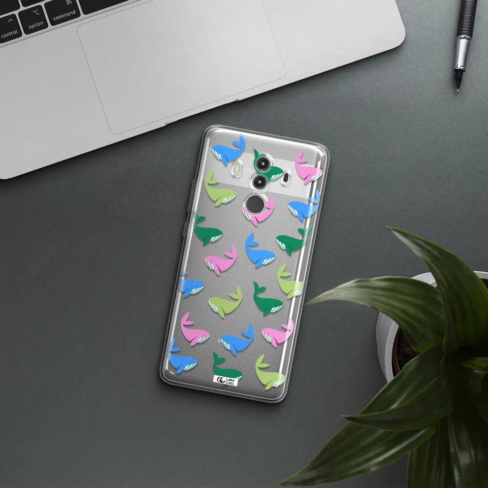 Colorful Whales Huawei Mate 10 Clear TPU Case