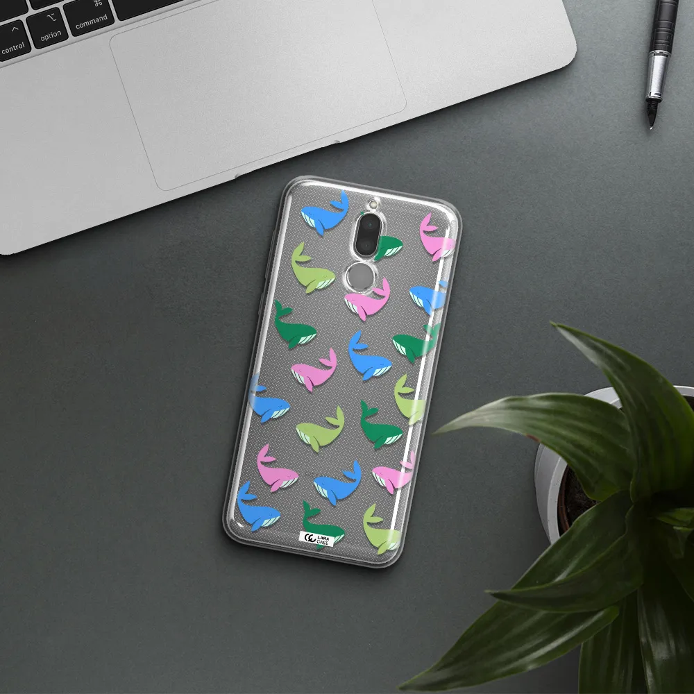 Colorful Whales Huawei Mate 10 Lite Clear TPU Case
