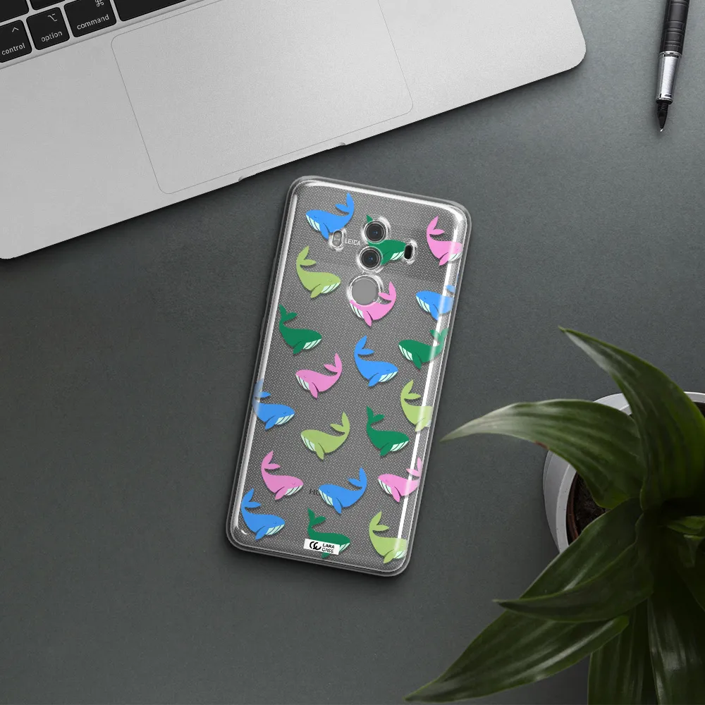 Colorful Whales Huawei Mate 10 Pro Clear TPU Case