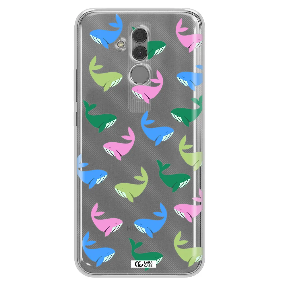 Colorful Whales Huawei Mate 20 Lite Clear TPU Case