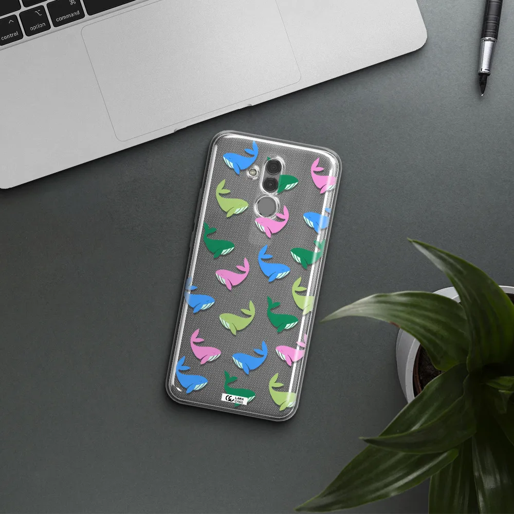 Colorful Whales Huawei Mate 20 Lite Clear TPU Case