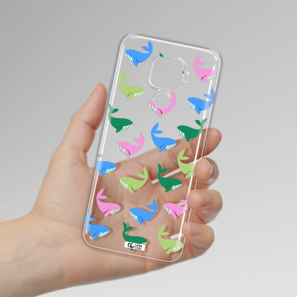 Colorful Whales Huawei Mate 30 Lite Clear TPU Case