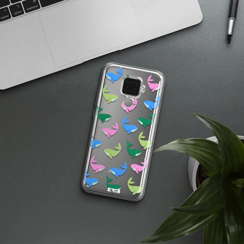Colorful Whales Huawei Mate 30 Lite Clear TPU Case