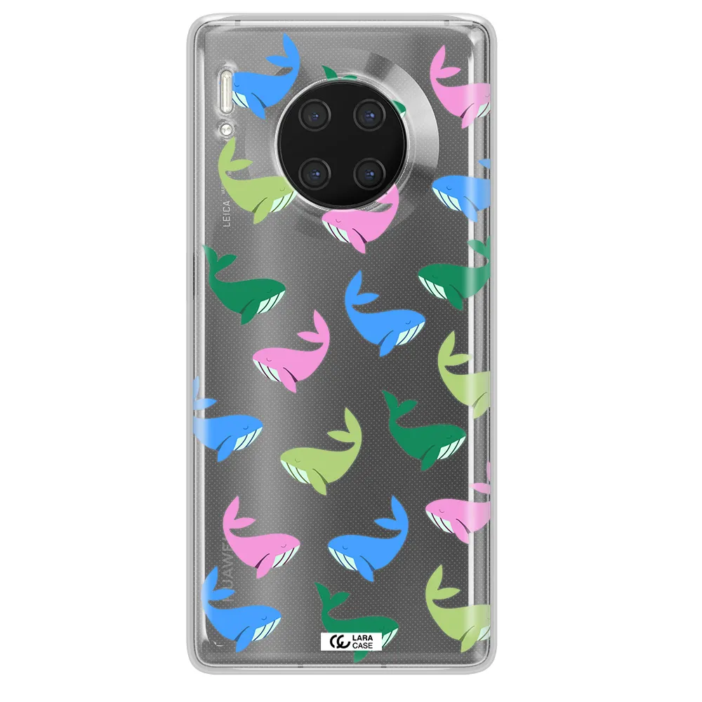 Colorful Whales Huawei Mate 30 Pro Clear TPU Case