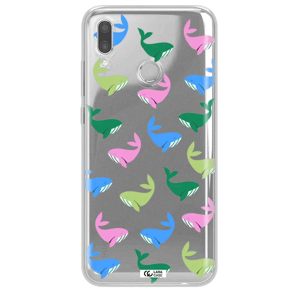 Colorful Whales Huawei P Smart 2019 Clear TPU Case