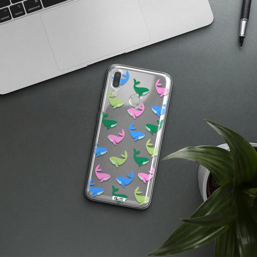 Colorful Whales Huawei P Smart 2019 Clear TPU Case