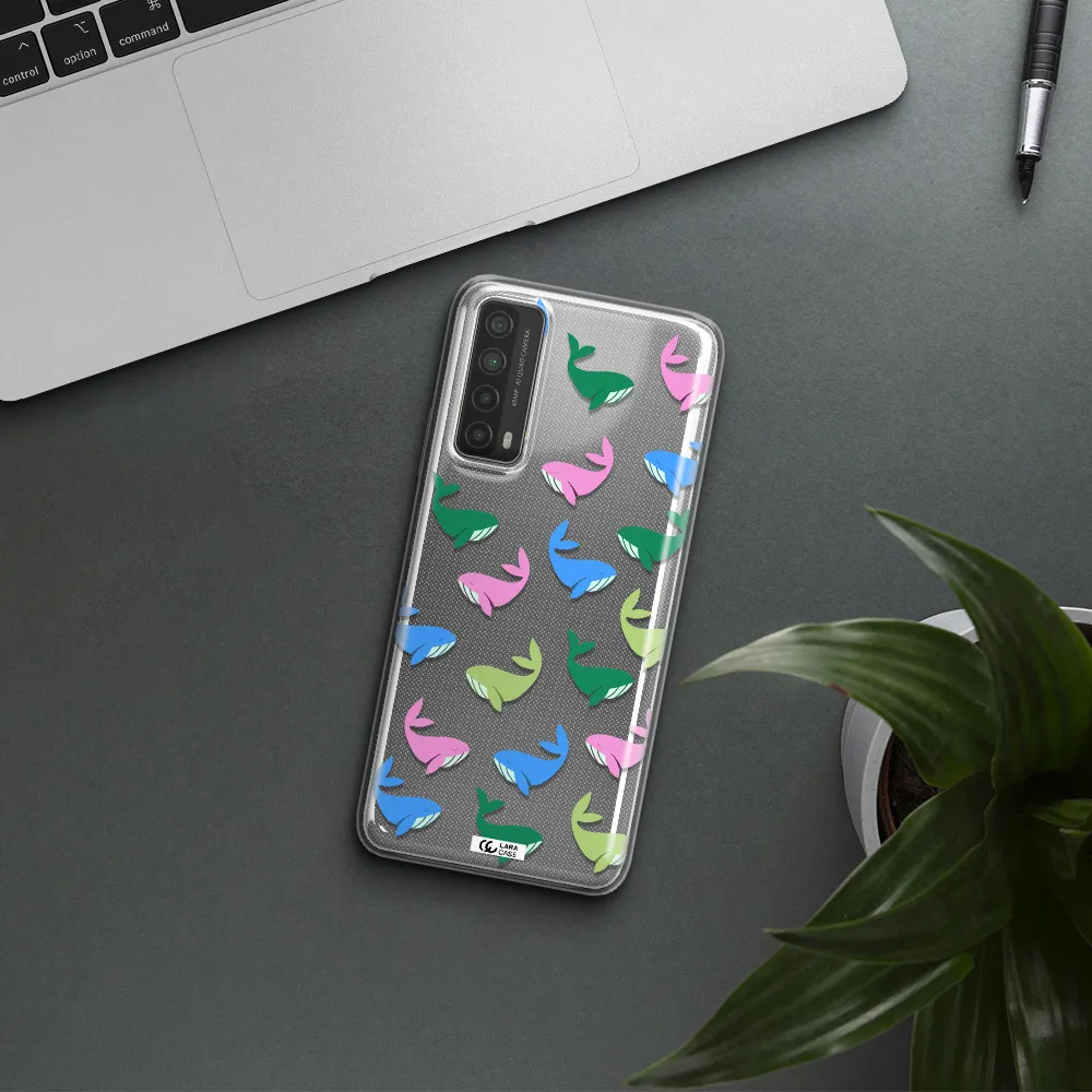 Colorful Whales Huawei P Smart 2021 Clear TPU Case