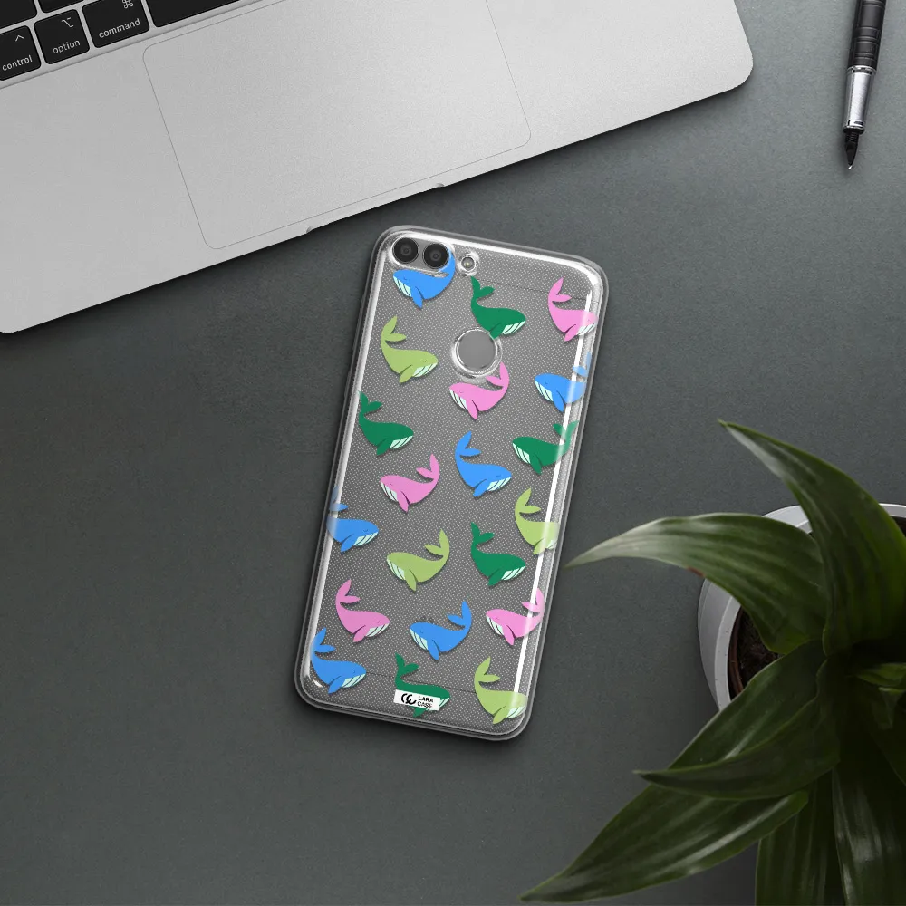 Colorful Whales Huawei P Smart Clear TPU Case