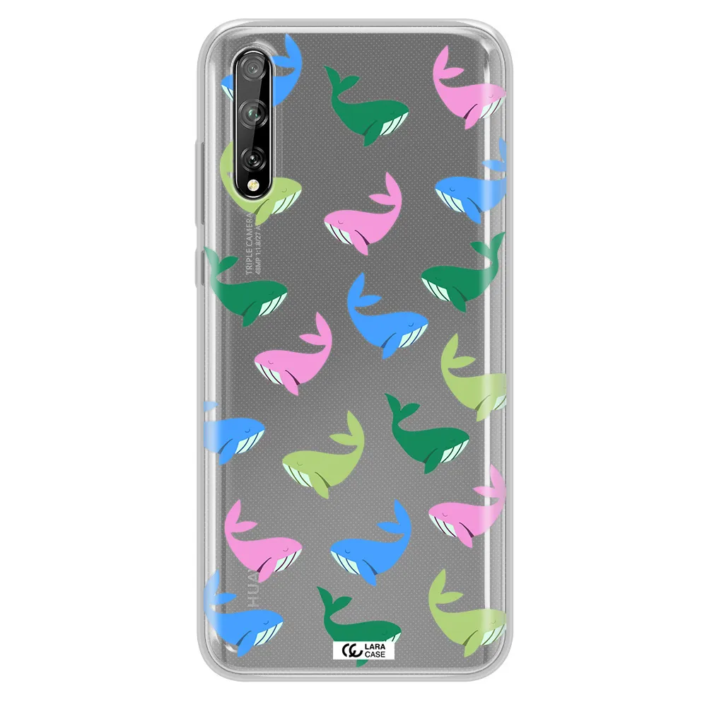 Colorful Whales Huawei P Smart S Clear TPU Case