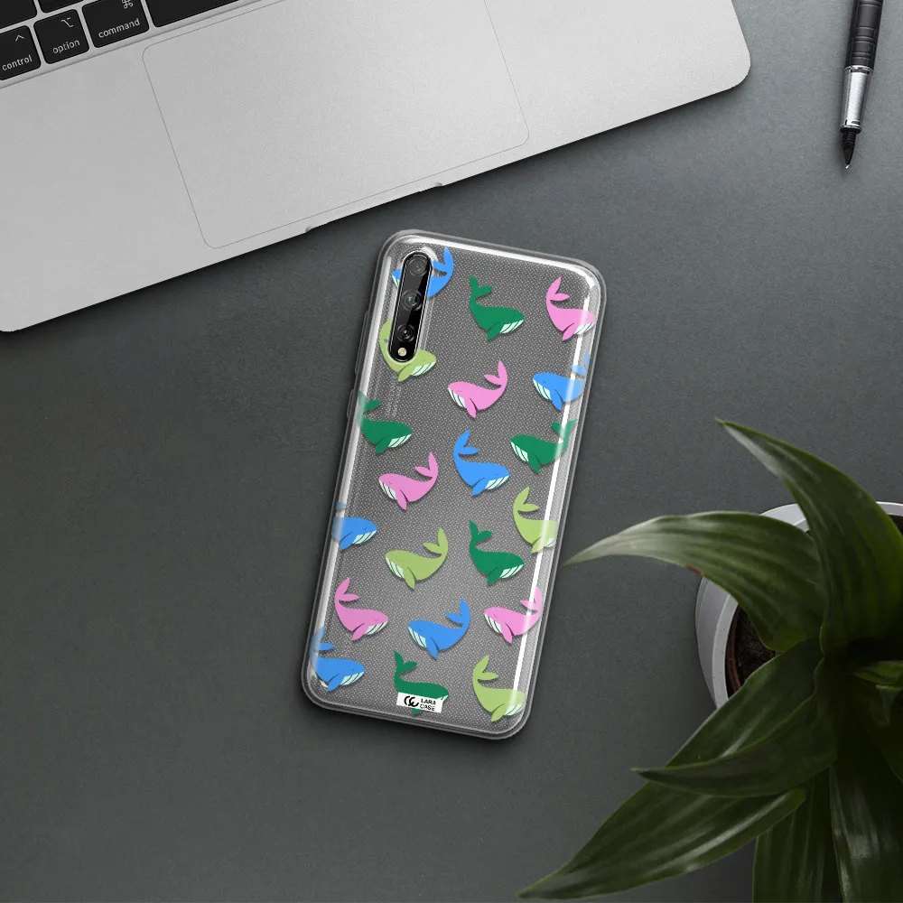 Colorful Whales Huawei P Smart S Clear TPU Case