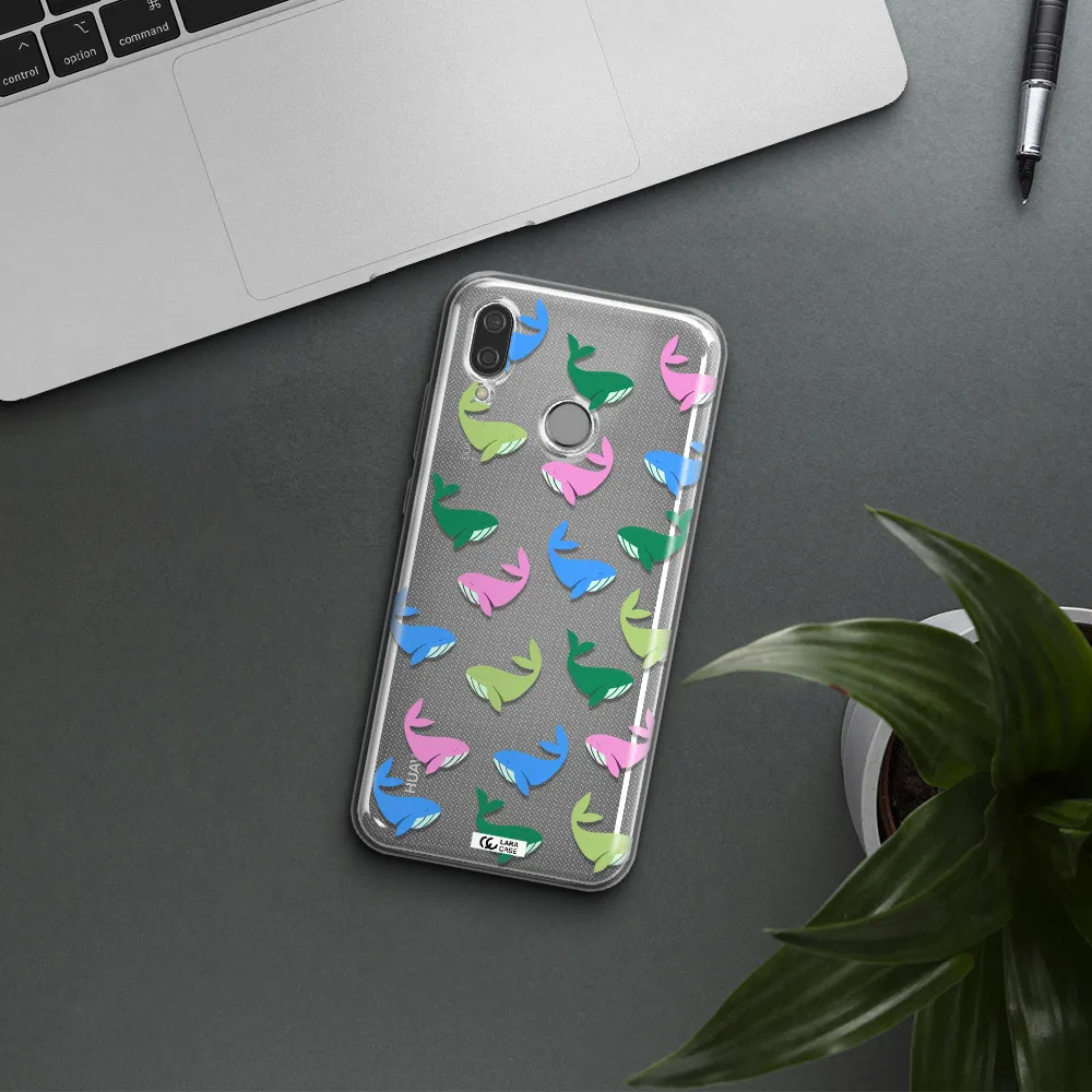 Colorful Whales Huawei P20 Lite Clear TPU Case