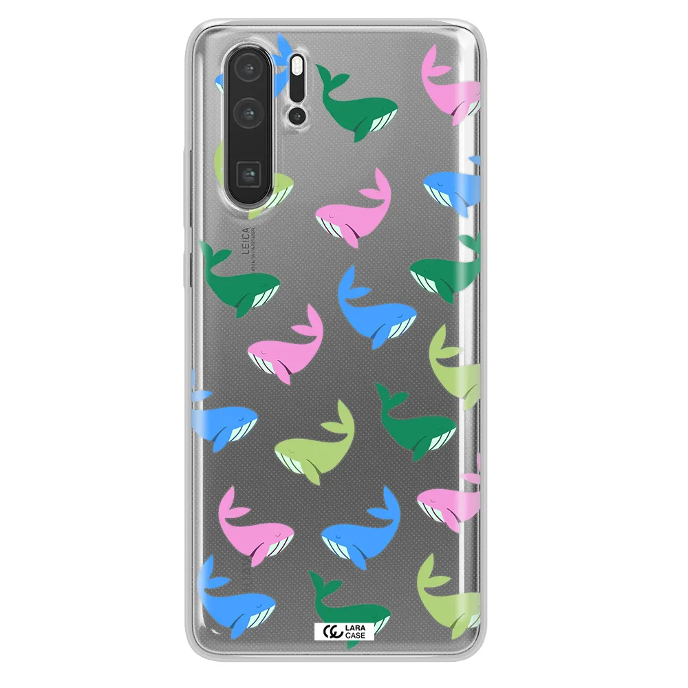 Colorful Whales Huawei P30 Pro Clear TPU Case
